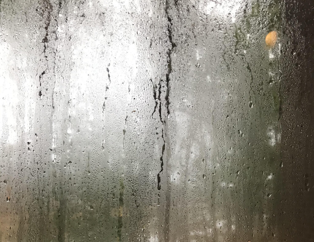 raindrops on window