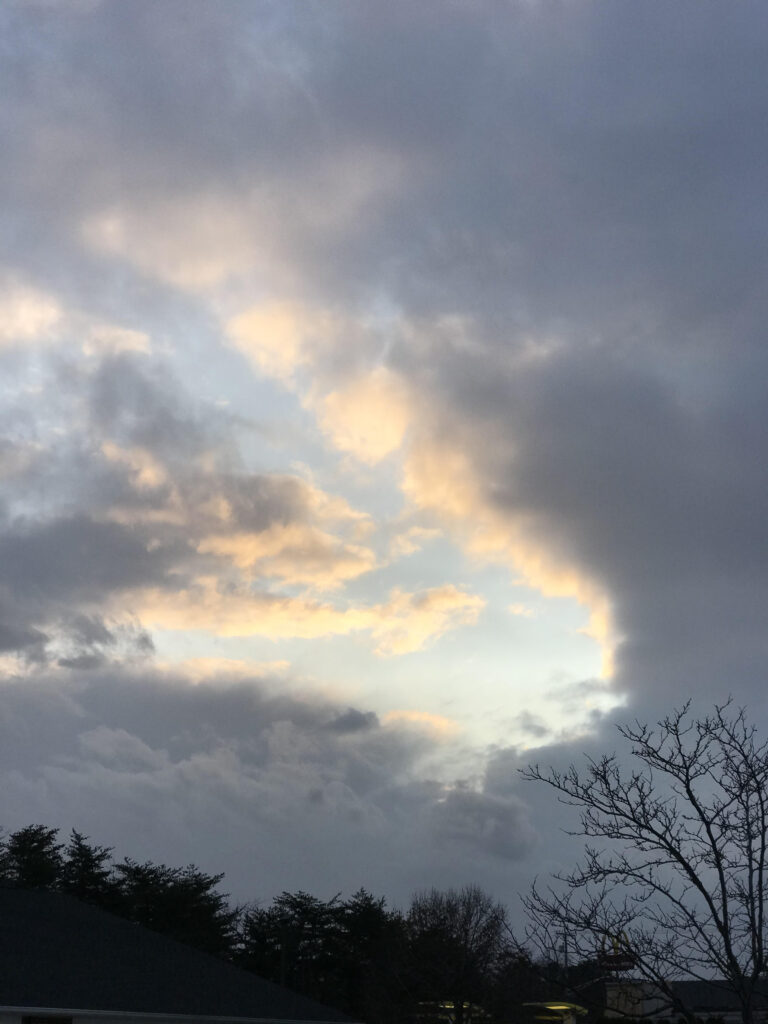 blue sky with clouds