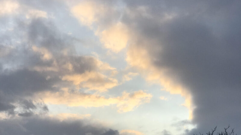 blue sky with clouds