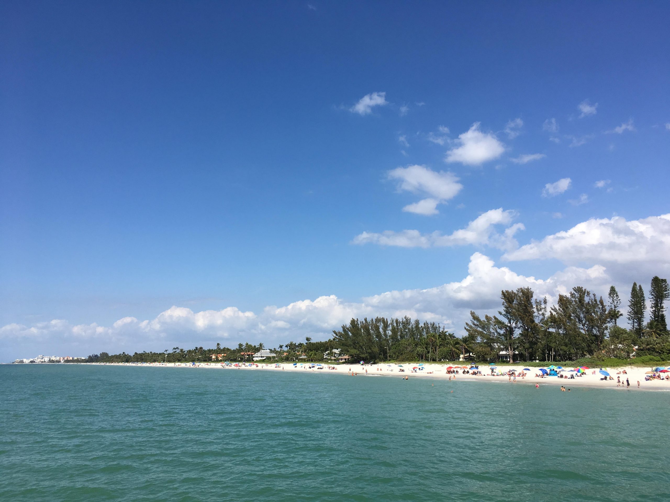 blue sky at beach