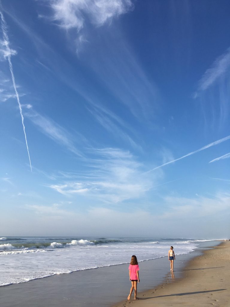 blue sky at beach