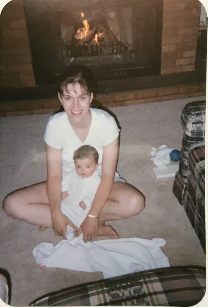 Kristen with baby Lisey