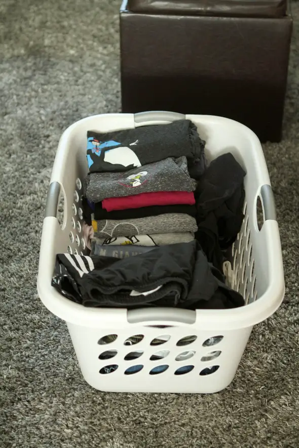 folded laundry