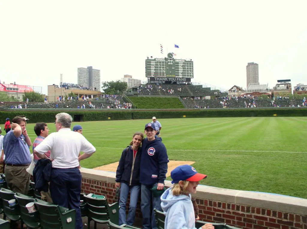 Kristen and Mr. FG at Wrigley Field.
